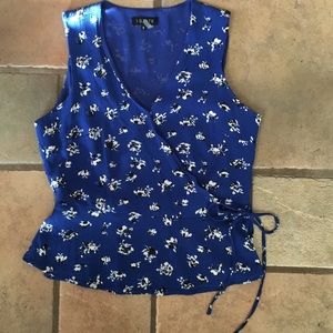 1. State Floral Wrap Shirt